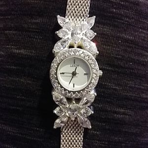 Lemox Crystal butterfly watch